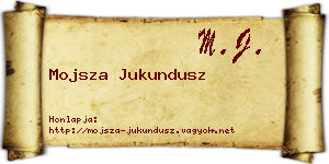 Mojsza Jukundusz névjegykártya